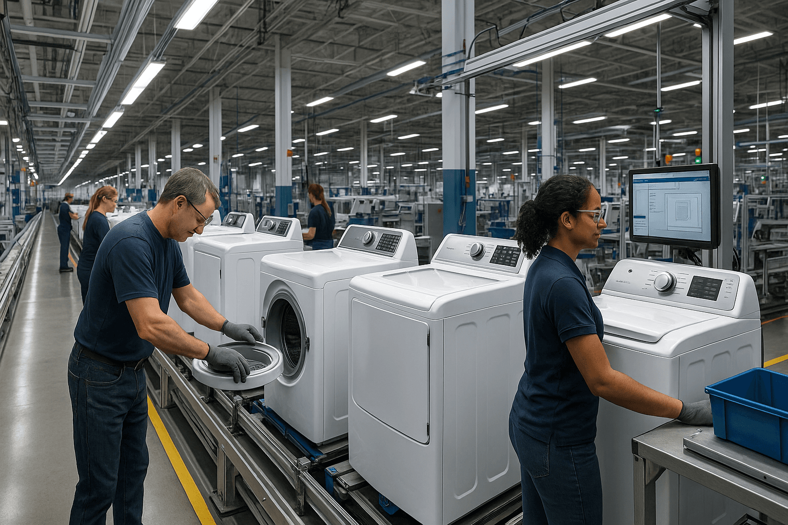 US home appliances manufacturing facility production line